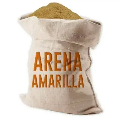 Arena amarilla cernida (bolsa)