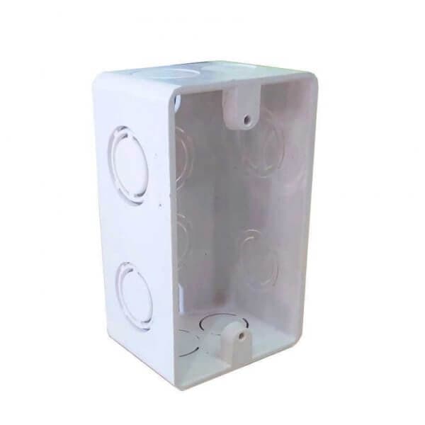 Caja rectangular plásticas de 1/2"