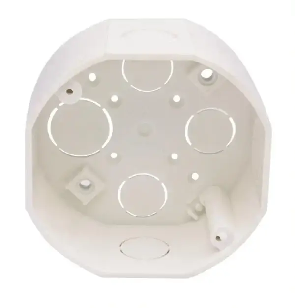 Caja octagonal plásticas de 1/2"