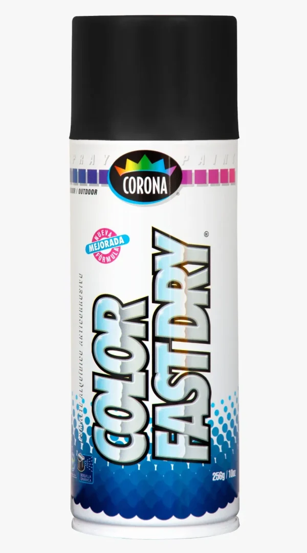 Pintura en spray negro ALTA TEMPERATURA Corona (1200)